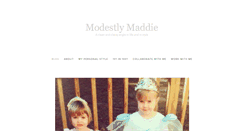 Desktop Screenshot of modestlymaddie.com
