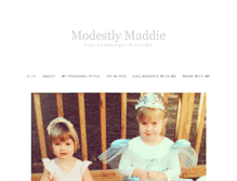 Tablet Screenshot of modestlymaddie.com